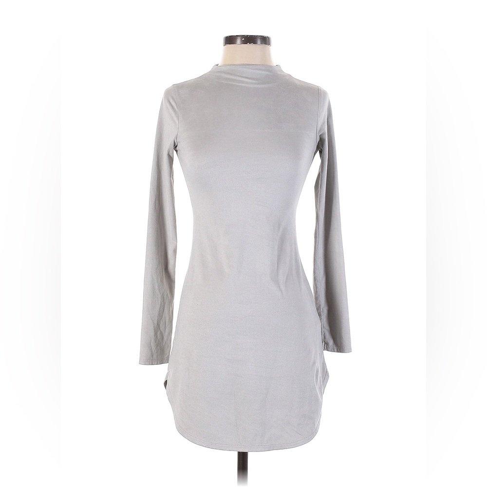 Elegant Gray Mini Dress
